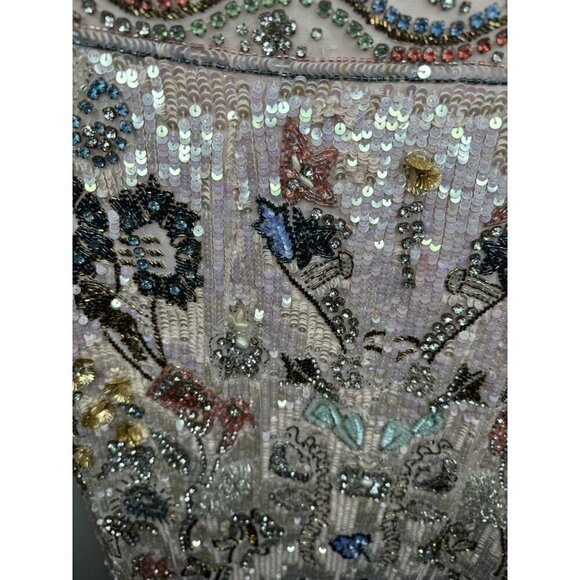 Mac Duggal Sleeveless Beaded Sequin Dress Short Midi Size 8 93535 NEW - Picture 9 of 10